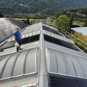 Zweite neue Photovoltaik Anlage Gehri Bootsschule